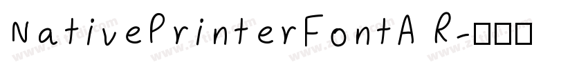 NativePrinterFontA R字体转换